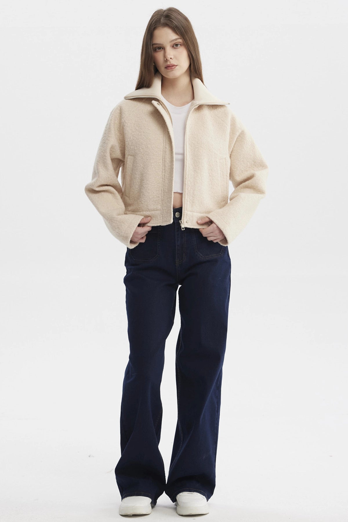 Chaqueta Mujer Juvenil Beige