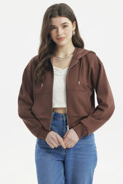 Polerón Mujer Slim Café Oscuro