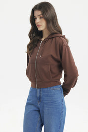 Polerón Mujer Slim Café Oscuro