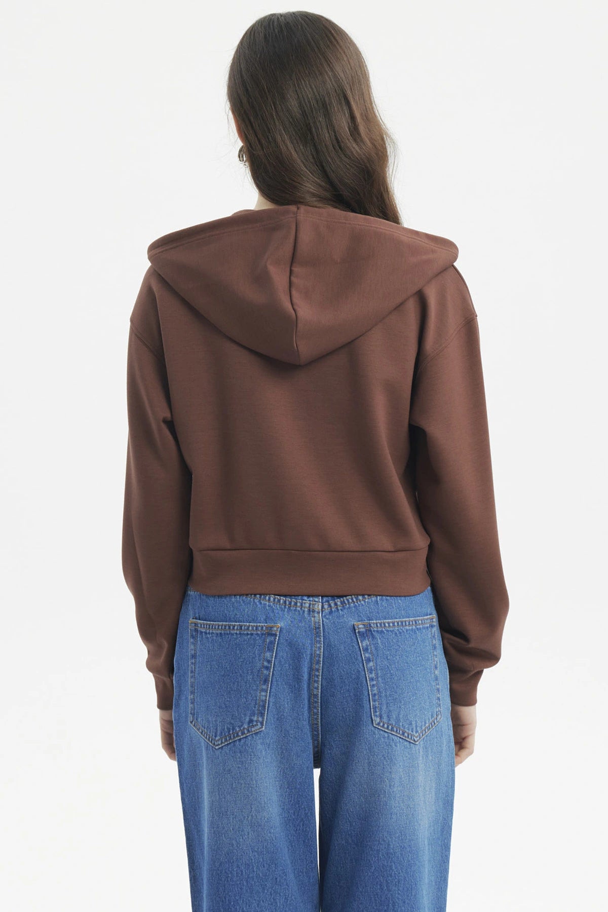 Polerón Mujer Slim Café Oscuro