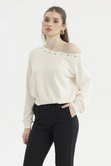 Sweater Mujer Slim Crudo