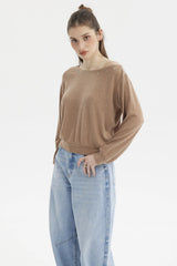 Sweater Mujer Slim Camel