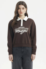 Polerón Mujer Slim Café Oscuro