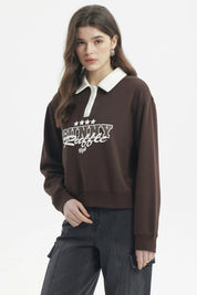 Polerón Mujer Slim Café Oscuro