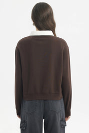 Polerón Mujer Slim Café Oscuro