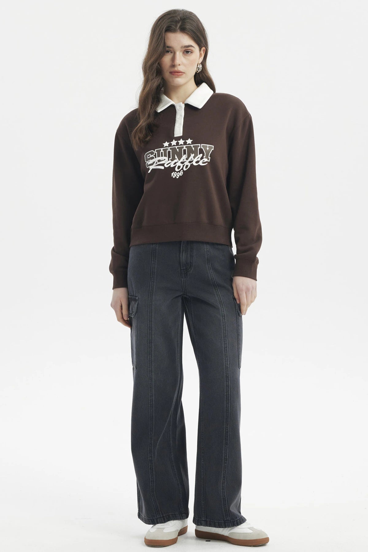 Polerón Mujer Slim Café Oscuro