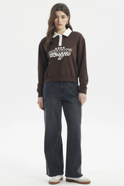 Polerón Mujer Slim Café Oscuro