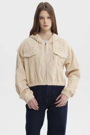 Chaqueta Mujer Slim Beige