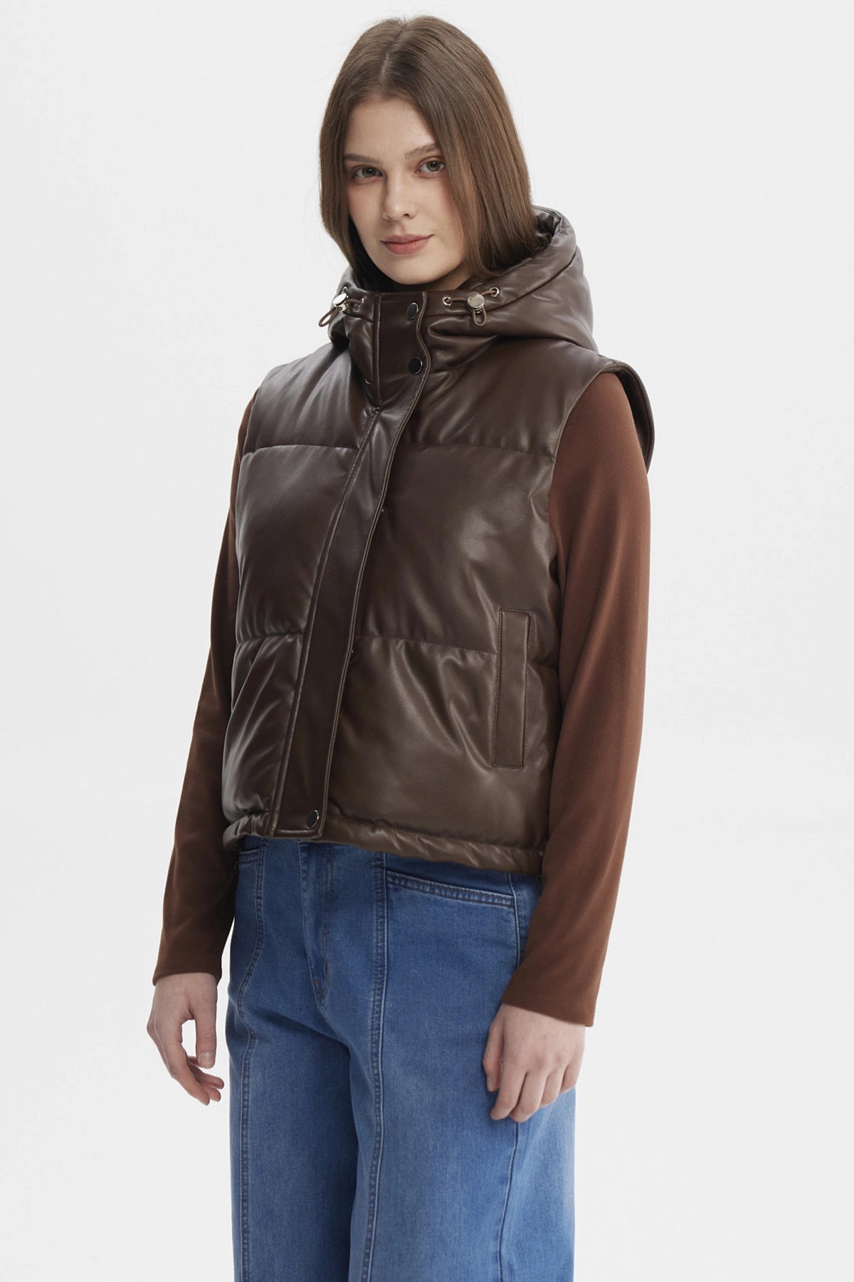 Parka Mujer Juvenil Café Oscuro