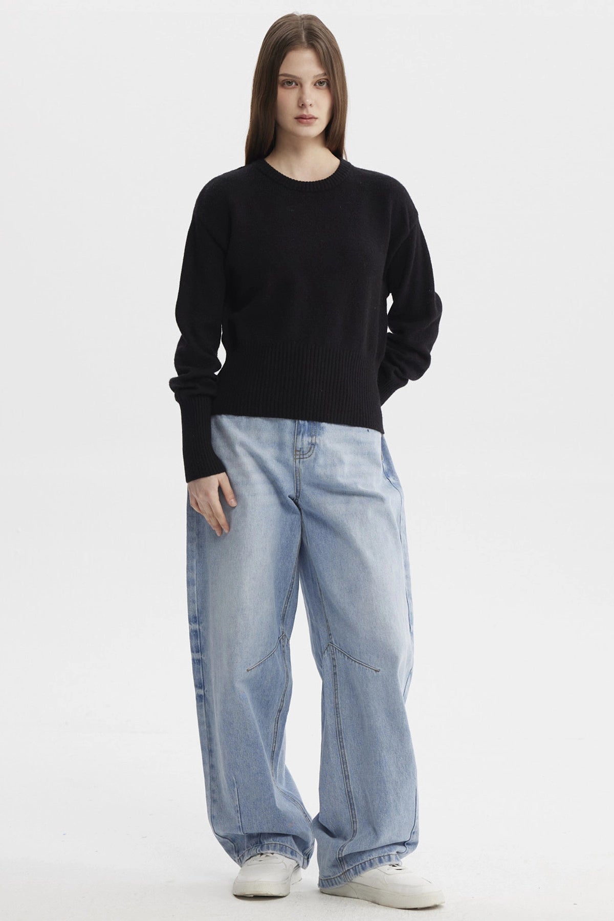 Sweater Mujer Juvenil Negro