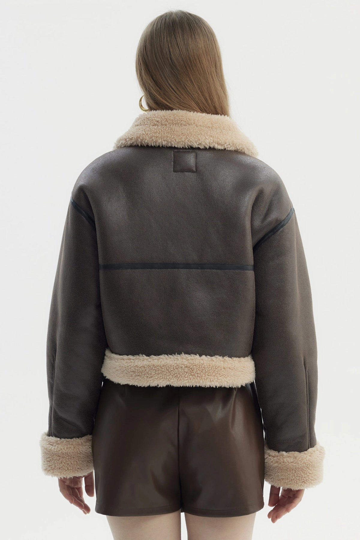 Chaqueta Mujer Aviador Café