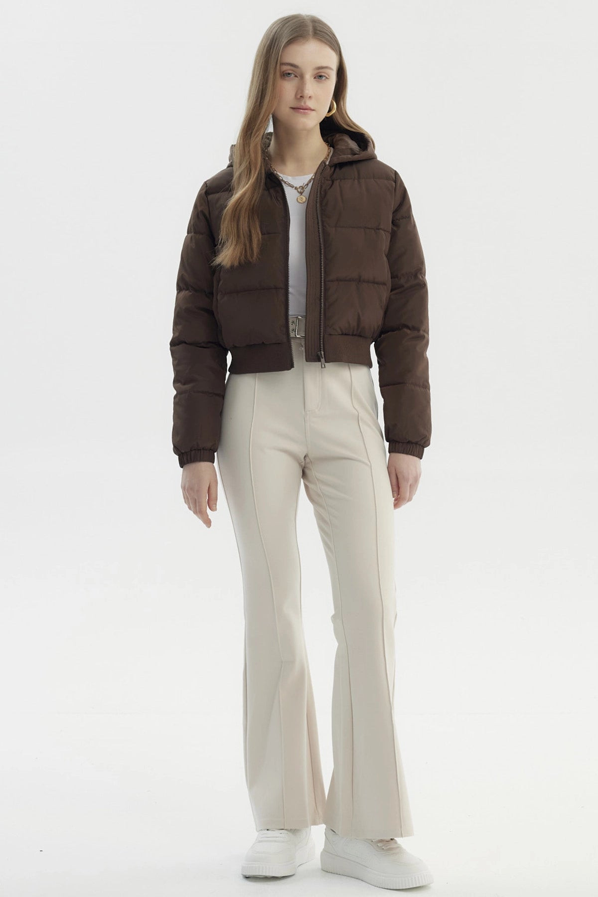 Parka Mujer Puffa Chiporro Café