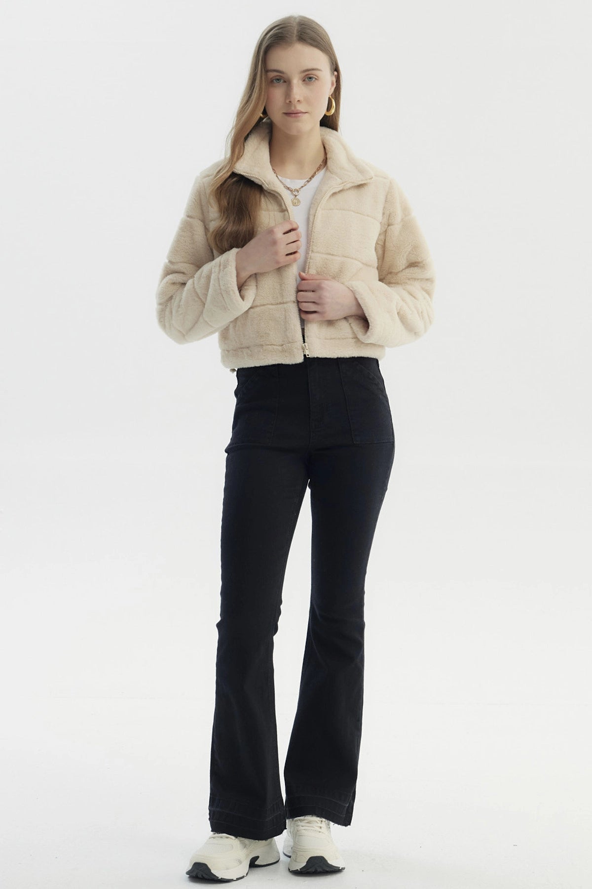 Chaqueta Mujer Juvenil Beige