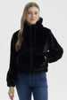 Chaqueta Mujer Polar Suave Negro