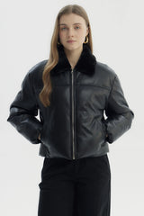 Parka Mujer Wide Acolchado Negro
