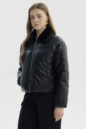Parka Mujer Wide Acolchado Negro