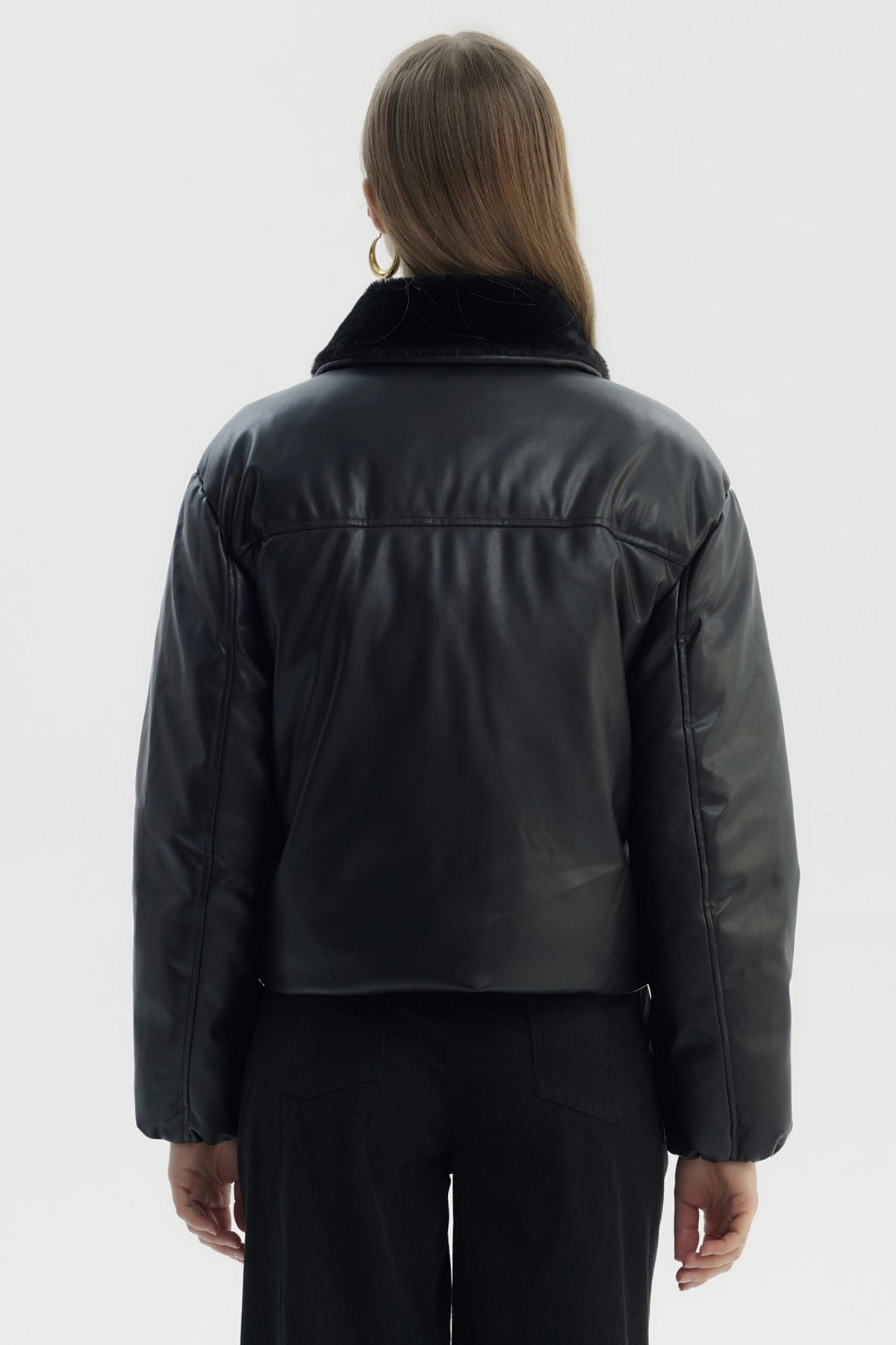 Parka Mujer Wide Acolchado Negro