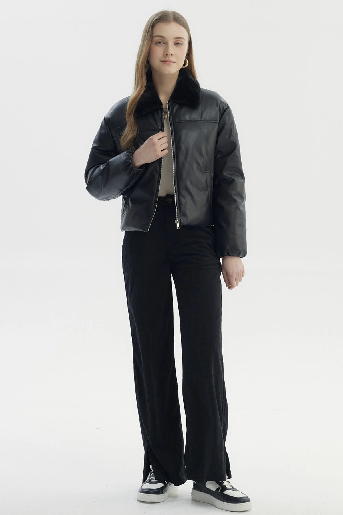 Parka Mujer Wide Acolchado Negro
