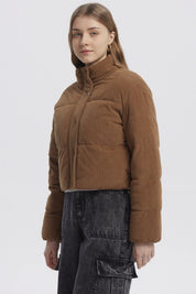 Parka Mujer Calce Largo Camel Oscuro