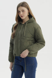 Parka Mujer New Verde Militar