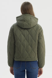 Parka Mujer New Verde Militar
