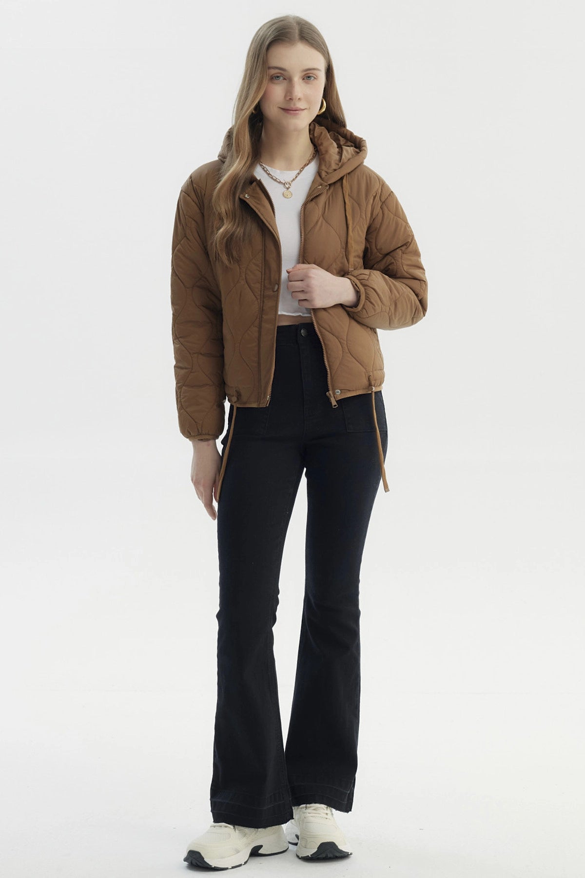 Parka Mujer New Camel Oscuro