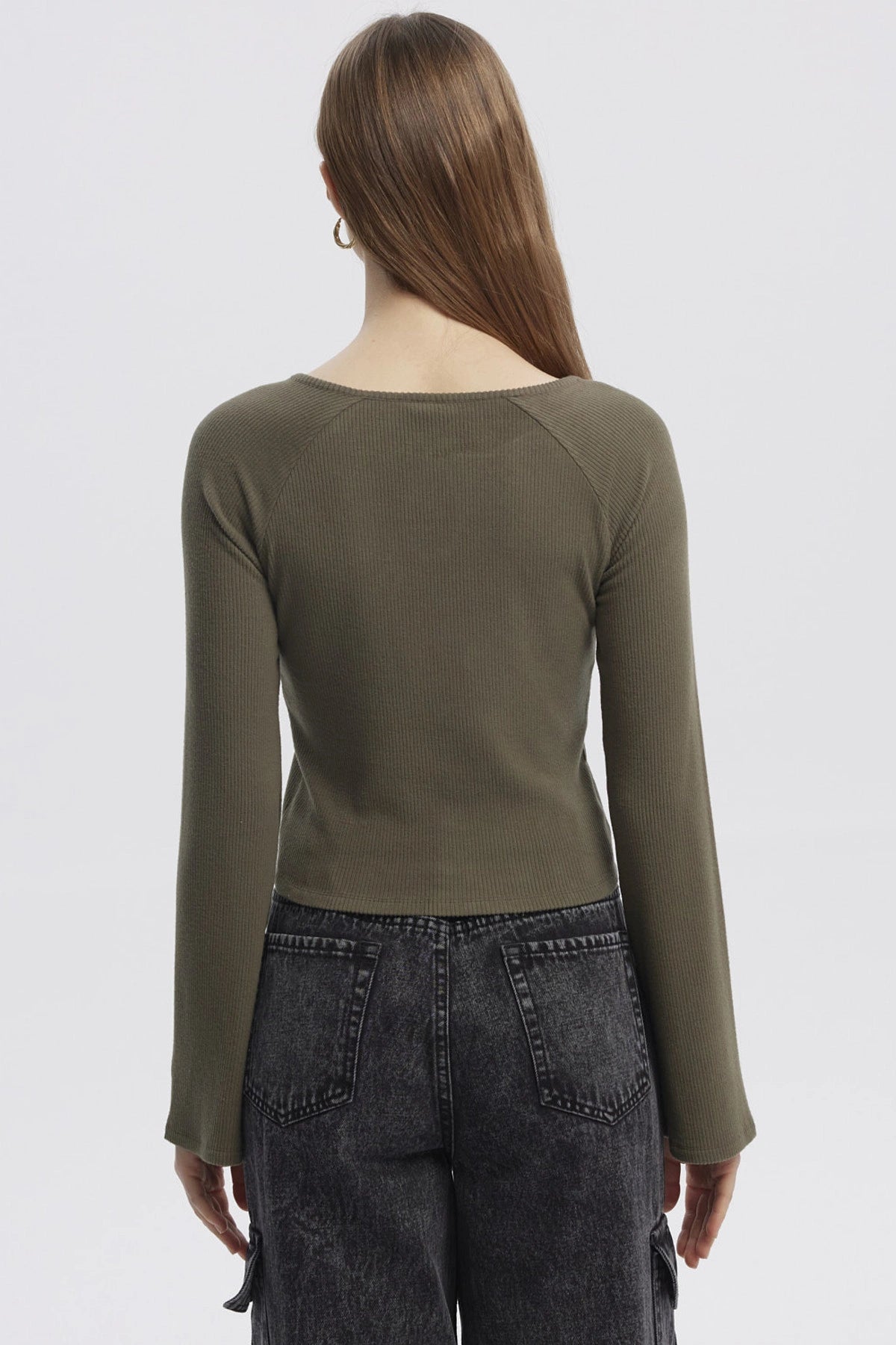 Sweater Mujer Juvenil Verde Militar