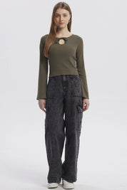 Sweater Mujer Juvenil Verde Militar