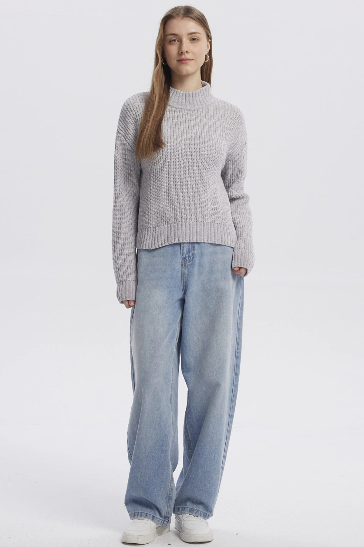 Sweater Mujer Juvenil Gris