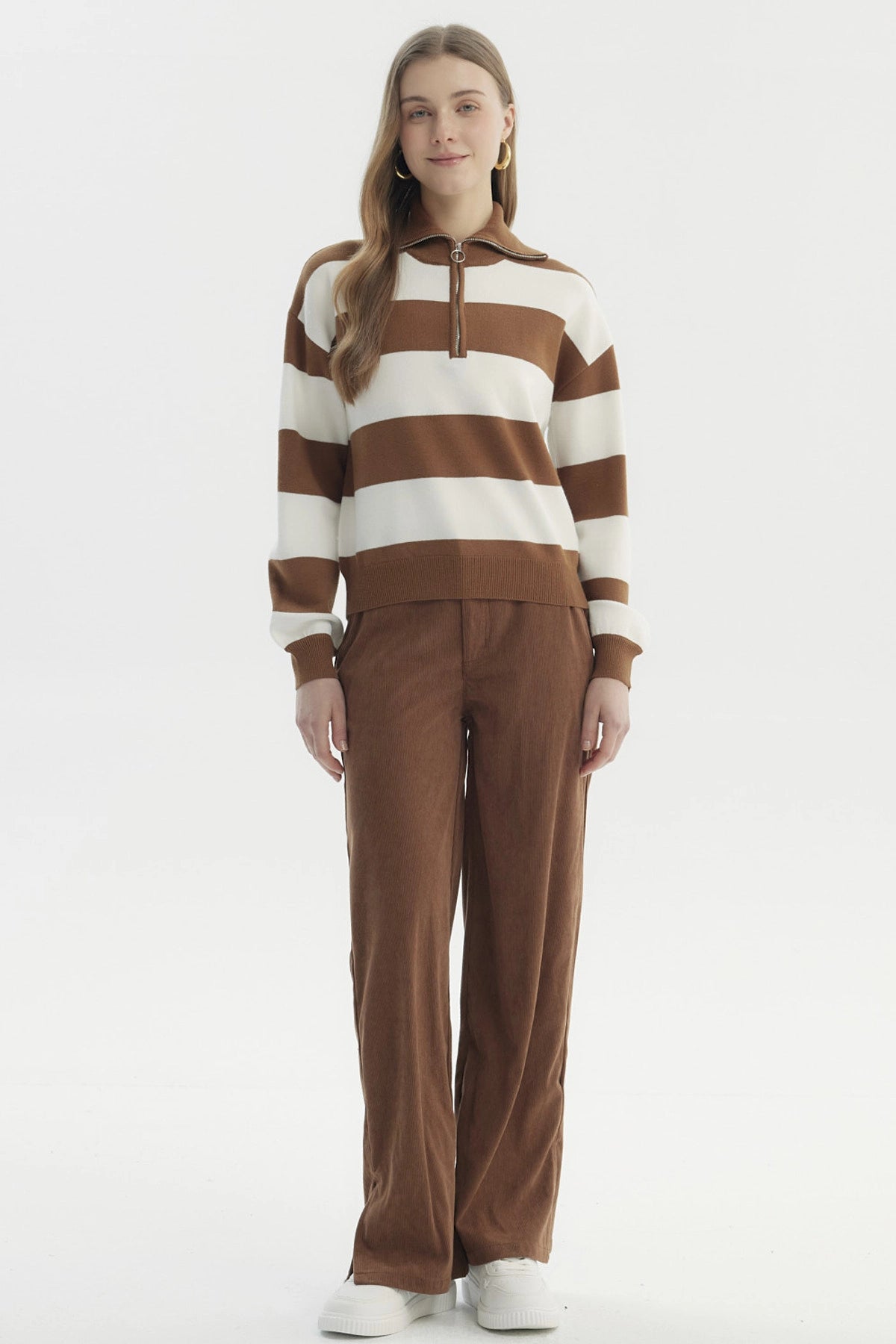 Sweater Mujer Juvenil Camel Oscuro