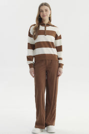Sweater Mujer Juvenil Camel Oscuro