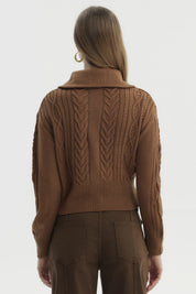 Sweater Mujer Juvenil Camel Oscuro