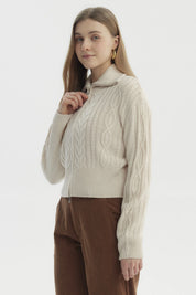 Sweater Mujer Juvenil Beige