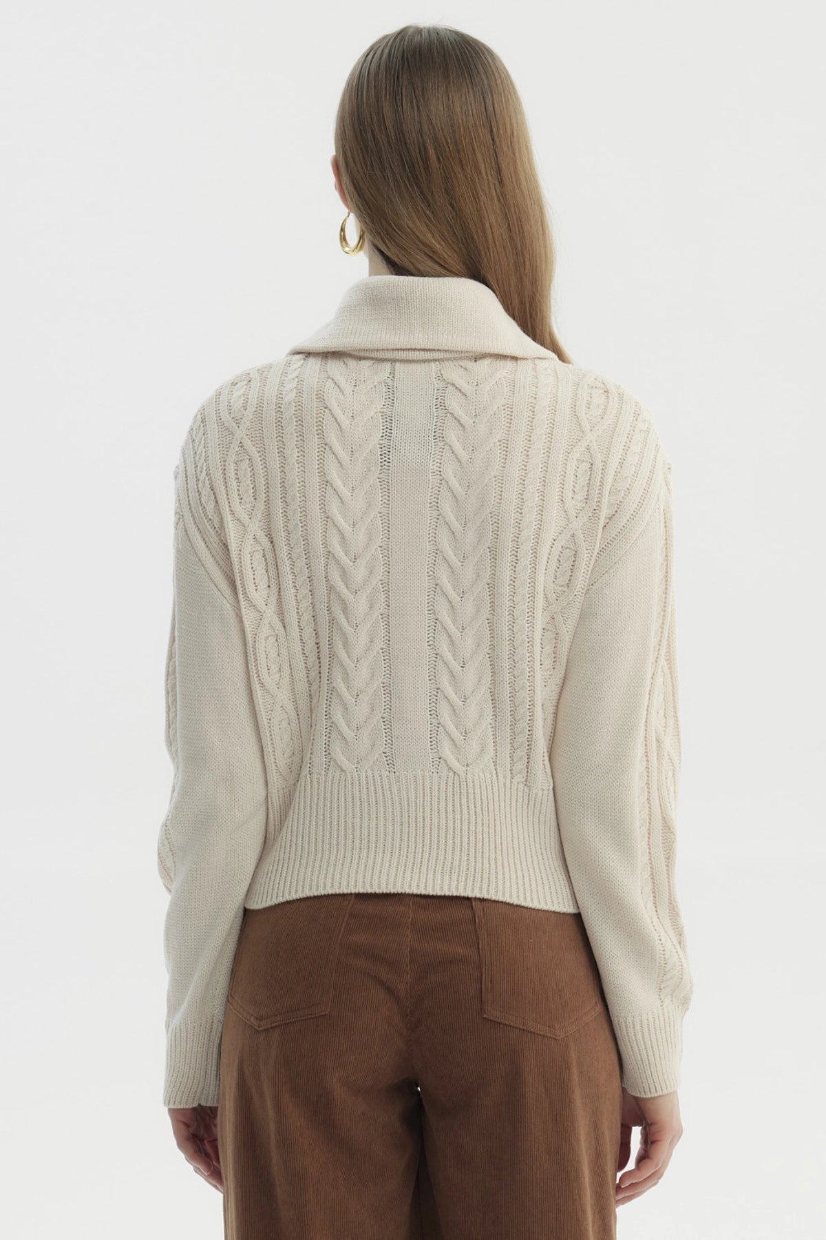Sweater Mujer Juvenil Beige