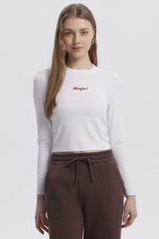 Polera Mujer Mini Print Blanco