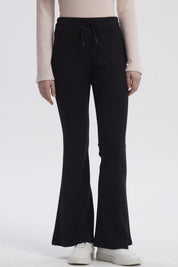 Pantalón Mujer Tejido Flare Negro