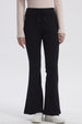 Pantalón Mujer Tejido Flare Negro