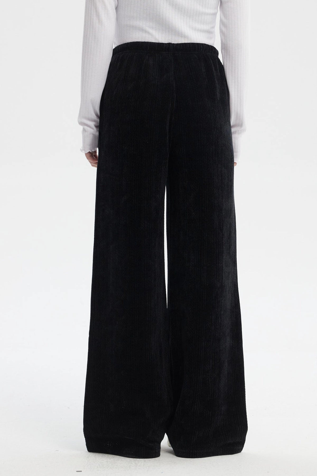 Pantalón Mujer Wide Leg Negro