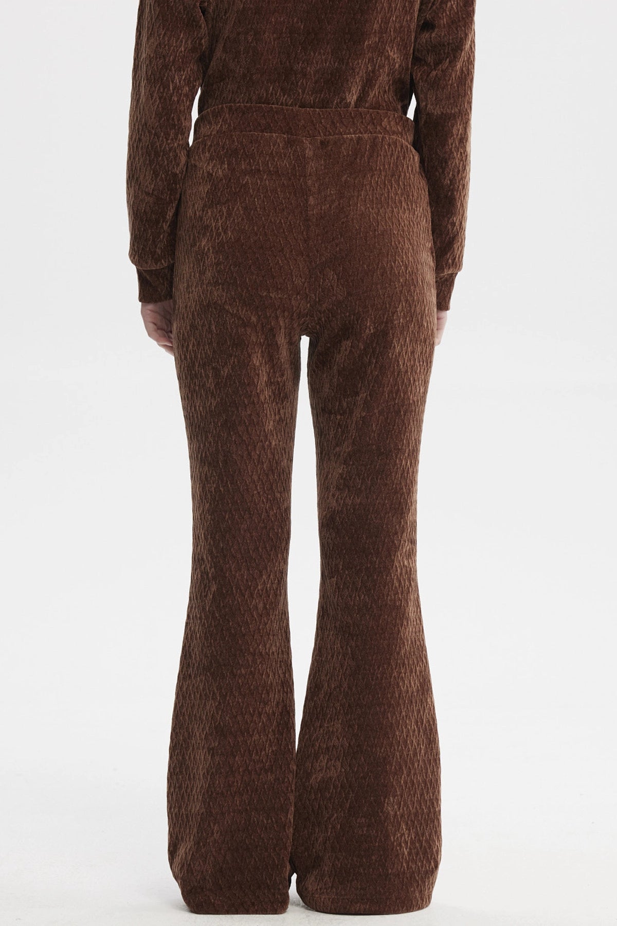 Pantalón Mujer Flare Café