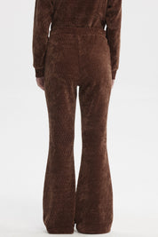 Pantalón Mujer Flare Café