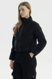 Parka Mujer Slim Negro