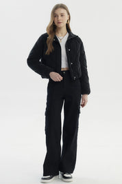 Parka Mujer Slim Negro