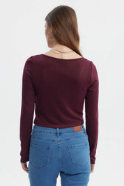 Polera Mujer Ajustado Rojo