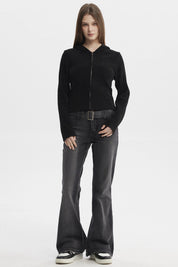 Polerón Mujer Slim Negro
