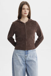 Polerón Mujer Slim Café Oscuro