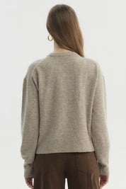 Sweater Mujer Regular Beige