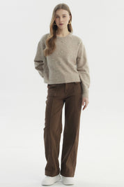 Sweater Mujer Regular Beige