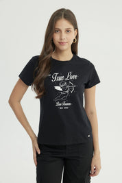 Polera Mujer Slim Negro