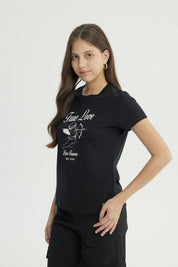 Polera Mujer Slim Negro