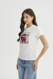 Polera Mujer Slim Blanco